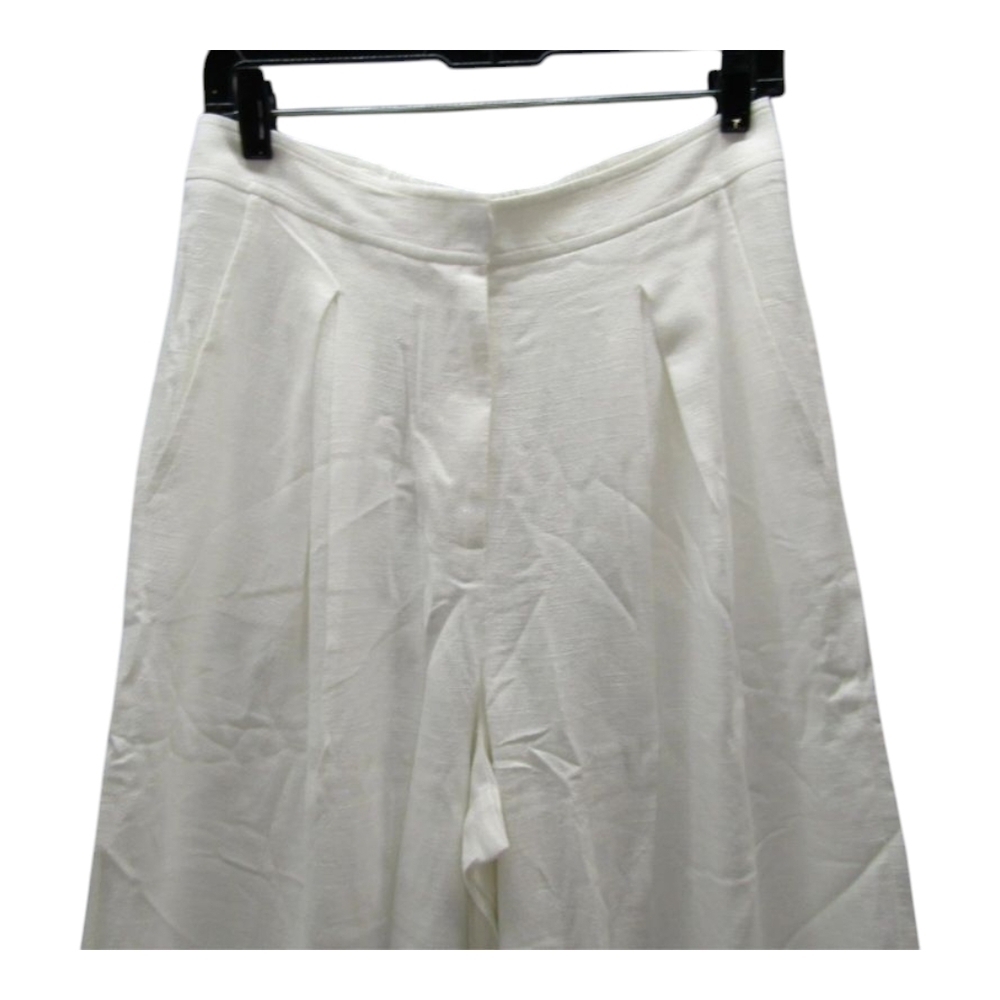 The Noli Shop Women's Linen Pant White Size M Seychelles Relaxed $MSRP $125 - Picture 3 of 12